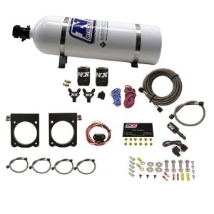 Dodge Viper Nitrous Oxide Kit - Nitrous Express - Viper Plate System (50-400HP) w/15lb Bottle - `13-`17